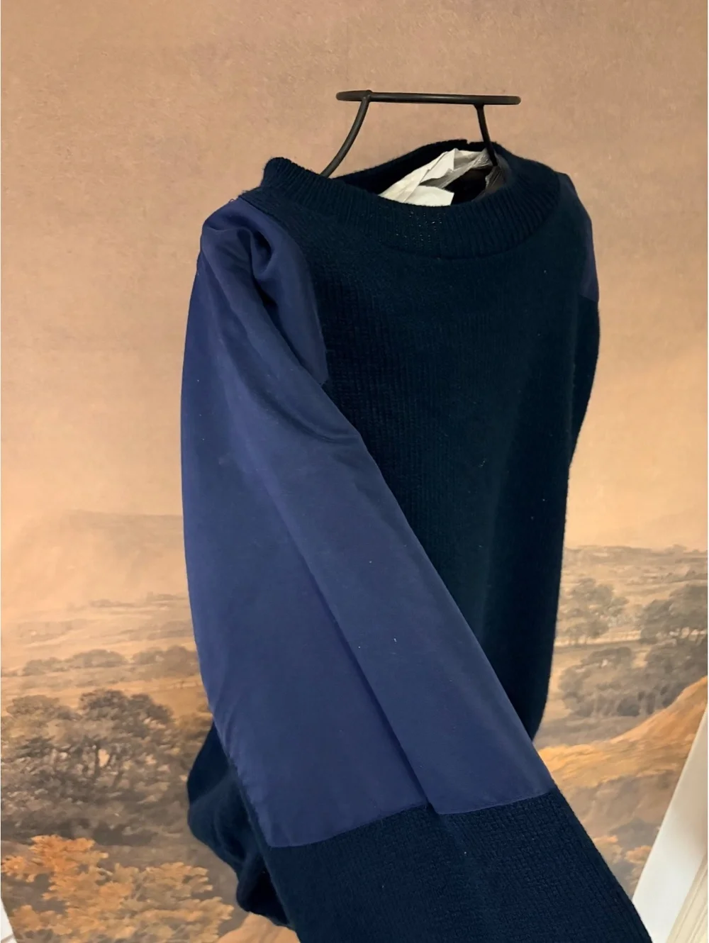 Vintage The RainSwetter Water Repellent Sweater XL Navy Blue